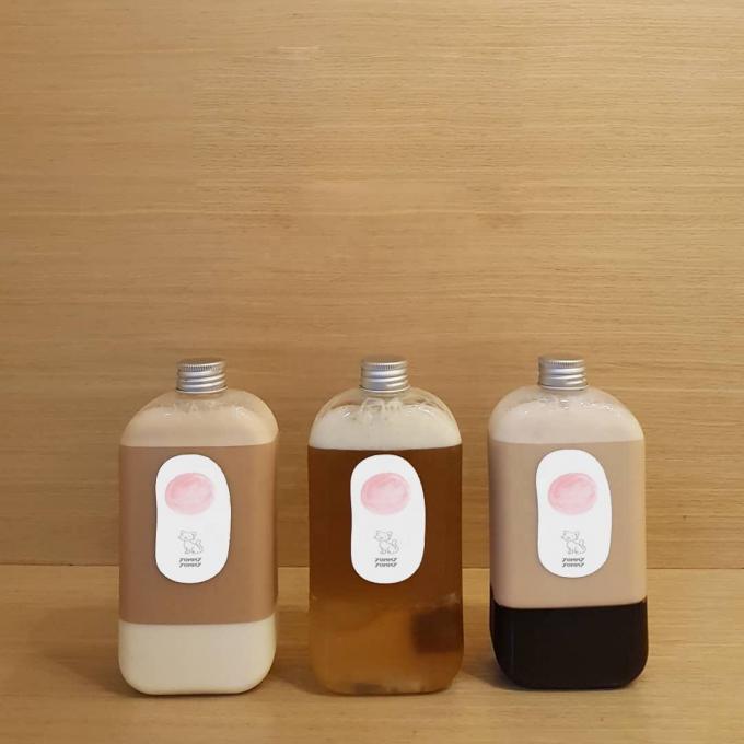 SGS ODM Botol Minuman Plastik 12 Oz Untuk Minum Teh Susu Smoothie 3