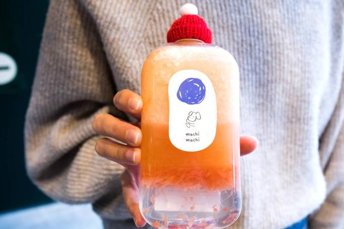SGS ODM Botol Minuman Plastik 12 Oz Untuk Minum Teh Susu Smoothie 6