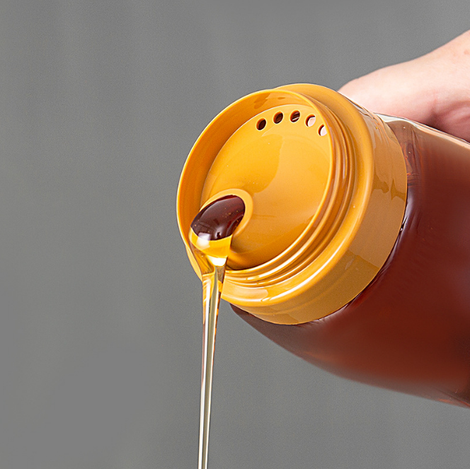 300g 500g 1000g Botol Madu Reflux Inlet Sealing Botol Bumbu Plastik 2