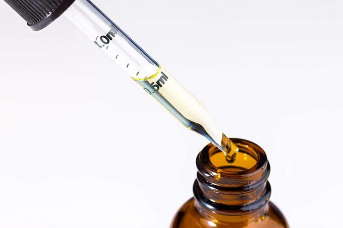 Wadah Kosmetik Kaca Amber Skala Lulus Botol Penetes 0,7oz 30ml Dengan Pipet 6