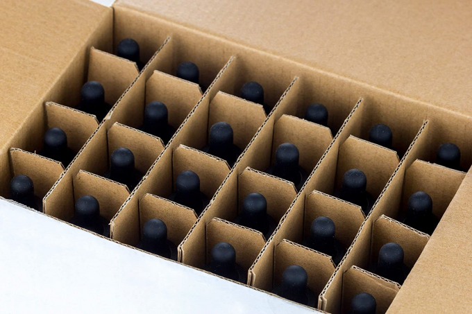 Wadah Kosmetik Kaca Amber Skala Lulus Botol Penetes 0,7oz 30ml Dengan Pipet 7