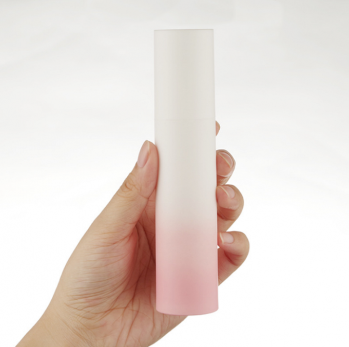 Frosted Pengap Lotion Semprot Wadah Kosmetik Plastik Gradien 50g 3.3*14.5cm 3
