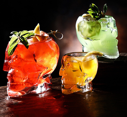 Wine Cocktail Skull Shaped Glass Cup Crystal Creative 80ml 150ml 350ml