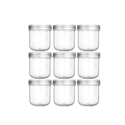 10oz Leak Proof Glass Storage Bottles Yogurt 4 Oz Quilted Mason Jars Bulk