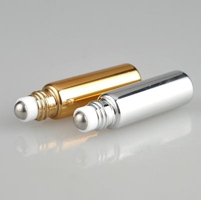 10ml 6ml Empty Aromatherapy Roller Bottles Silver Coating Anti UV