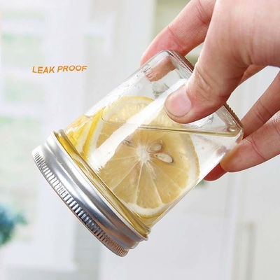 OEM Overnight Oats jelly Glass Storage Bottles parfaits hermetically sealed jar