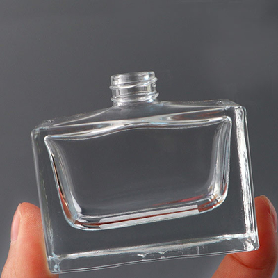 Anodized Pump 30ml Perfume Glass Bottle SGS Square Luxury Cosmetic Containers