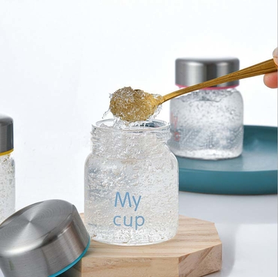 QZH ISO9001 Bird Nest Custom Printed Glass Jars Transparent Personalised 60*80mm