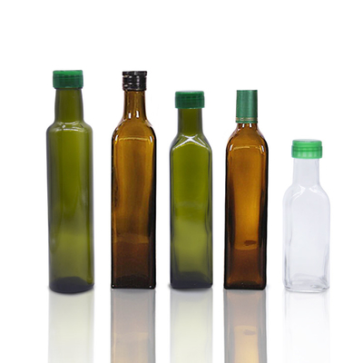 0.5L Marasca Olive Oil Disposable Glass Storage Bottles BPA Free With Metal Lid