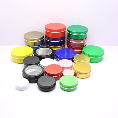 Cream Candle ODM Metal Cosmetic Jar 1.76oz 50ml Aluminium Tins Can BPA Free