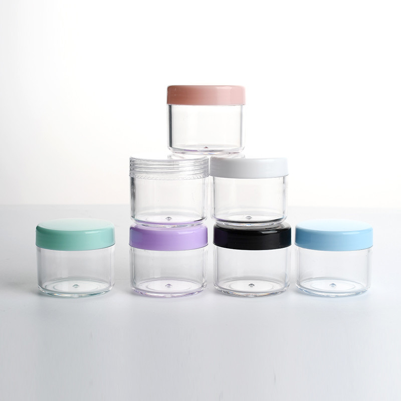 PETG 20g Empty Plastic Cosmetic Containers Lip Balm Eyeshadow With Sealing Disc