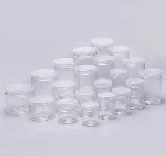 Multipurpose 5.5cm PET Plastic Storage Jars Containers ODM For Snacks