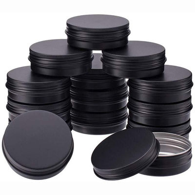 Good price 250g Toples Kosmetik Logam Hitam Perak Emas Bulat Aluminium Kaleng 8.8oz on line