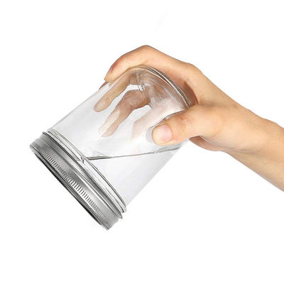 Good price 10oz Botol Penyimpanan Kaca Anti Bocor Yogurt 4 Oz Quilted Mason Jars Massal on line