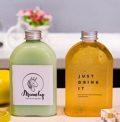 Good price Botol Air Persegi Panjang Datar Transparan Cold Brew 50ml Hingga 500ml PETG on line