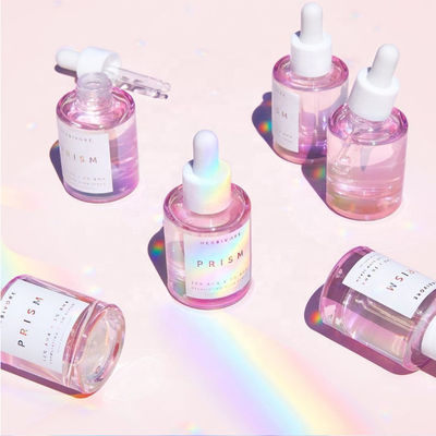 Good price 1oz Clear Blue Amber Glass Dropper Bottle Tutup Pengaman Anti guncangan on line