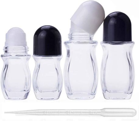 Good price H6.85in D2.68in Kaca Wadah Kosmetik Botol Parfum Roller Oktagonal Bulat on line