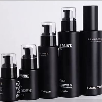 Good price 5000pcs Pengap Black Glass Lotion Bottle Serum 150ml Dengan Pump Sprayer on line