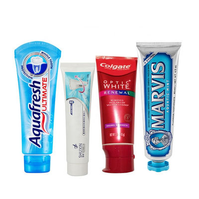 Good price Kosmetik Aluminium Squeezed Toothpaste Tube Glossy Coating ISO4001 MDPE on line