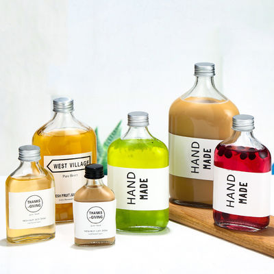 Good price OEM PB Botol Kaca Kristal Datar Gratis 500ml Untuk Jus Minuman Vodka on line