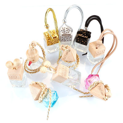 Good price Menggantung Parfum Mobil Botol Kaca Minyak Esensial Diffuser, Penyegar Udara Mobil Aromaterapi on line