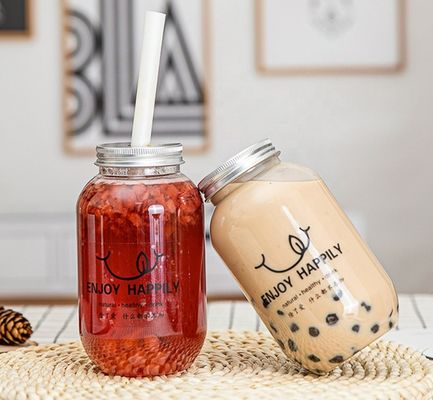 Good price 330ml 650ml Botol Plastik  PLA PET Bubble Tea Juice Berbentuk U on line