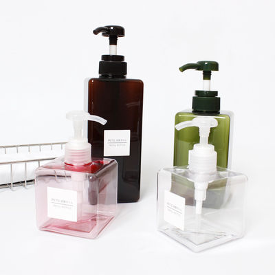 Good price 450ml PETG Square Soap Dispenser 650ML 250ml Botol Plastik Pompa Busa on line